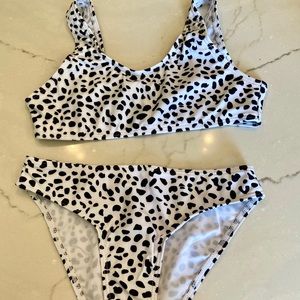 Girls SHEIN Dalmatian Print Bikini